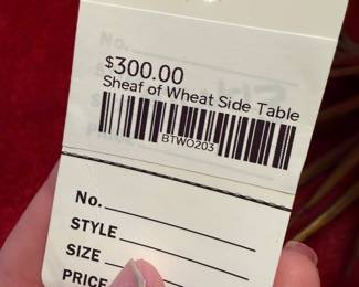 Sheaf of Wheat Side Table