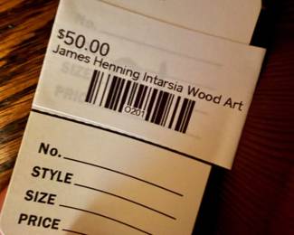James Henning Intarsia Wood Art
