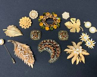 CT386Amber Tones Costume Jewelry