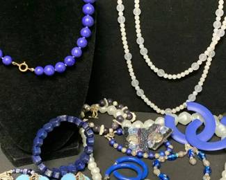 CT330Blue Costume Jewelry