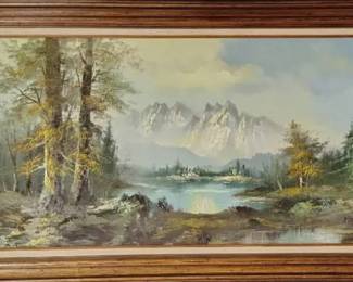 CT322Large Signed  Framed Art