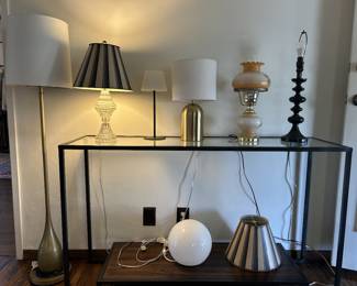 Lamps and Side Table