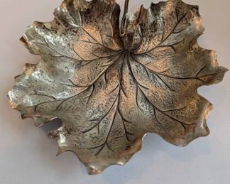 925 Sterling Silver Leaf Tray