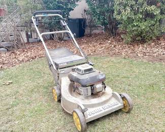 John Deere 14SE Walk-Behind Mower. This item can be purchased for pre-sale on our website: https://www.pureandsimplecarolinas.com/shop/belmont-presales