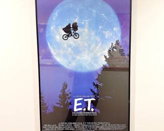 E.T. movie poster framed