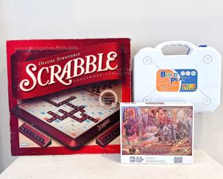 hasboro deluxe turntable scrabble, lord of the rings puzzle
