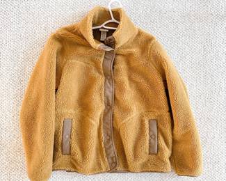 l.l. bean womens sherpa fleece jacket yellow