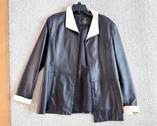 italy leather factory firenze womens black leather jacket