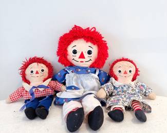 playskool raggedy ann, knickerboker raggedy ann
