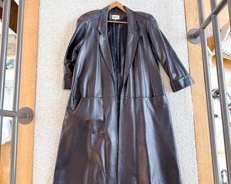 Original 1980s Maxima Long Leather Coat