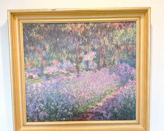 the artists garden at giverny by claude monet