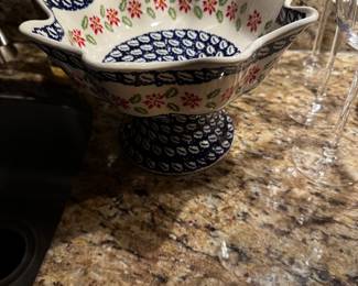 Polish Pottery Rare Christmas Pattern