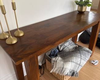 Solid Wood Table Crate and Barrel $50