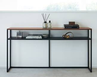 Container Store narrow console table $50