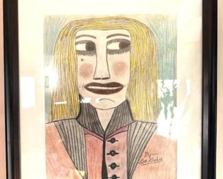 Original Lee Godie Art, No COA, Client Bought Art Directly from Artist