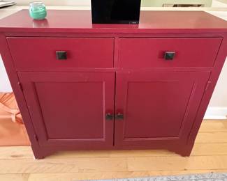 Red Storage Cabinet 