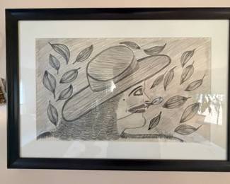 Original Lee Godie Art, No COA, Client Bought Art Directly from Artist