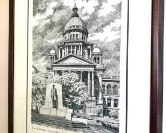 William Crook Jr Illinois State Capital Print 
