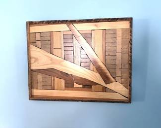 Handmade Wood Mosaic Art