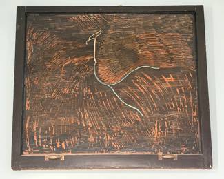 Michelle Sandvik Painted Glass Pane 