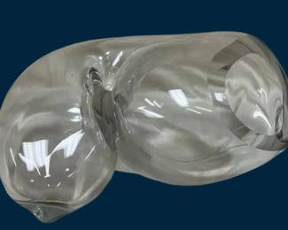 John Bingham Blown Glass Sculpture Vase Modern Abstract Art Glass