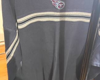 Tennessee Titans NFL sweatshirt, navy blue football jersey, sports apparel, Nashville NFL team clothing, men's athletic wear