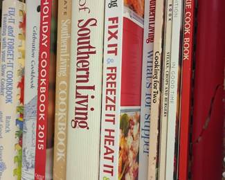 Cookbook lot, Southern Living, barbecue cook book, holiday recipes, Fix It Freeze It, vintage cookbooks collection