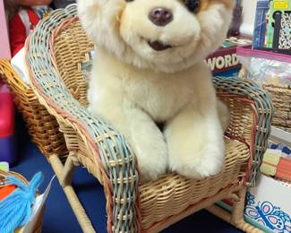 Boo the Pomeranian stuffed animal, plush dog toy, realistic puppy plush, collectible stuffed dog