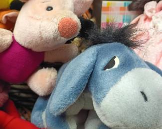 Disney Winnie the Pooh stuffed animals, Tigger Piglet Eeyore plush toys, collectible lot