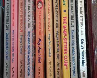 The Baby-Sitters Club books lot, Ann M. Martin, vintage paperback book collection, 1980s 1990s children's chapter books, BSC series