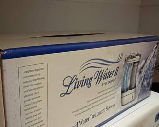 Living Water advanced water treatment system, water filtration purifier, new in box, home appliance