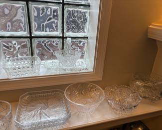 Waterford and Vintage cut crystal bowls