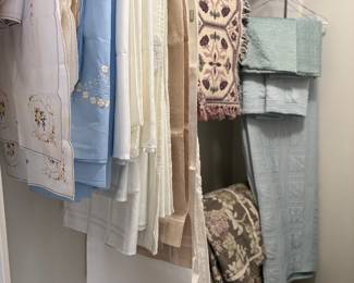 Linens:  Tablecloths and duvets