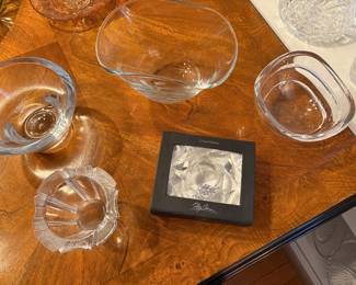 Tiffany, Orrefors, Steuben and more crystal bowls