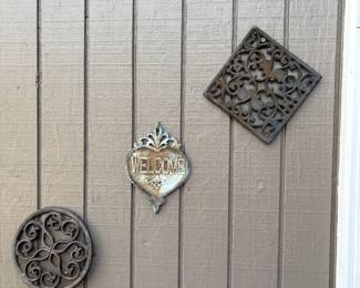 wall patio art - cast iron