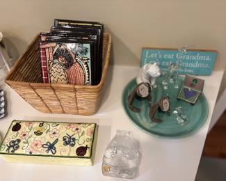 PAT DENISON ceramic tiles - signed and more!