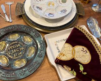 Pesach and Matzah plates, Afikomen cover and more!