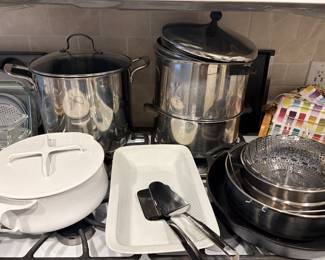 Pots, pans, Dansk, non-stick baking sheets and more!