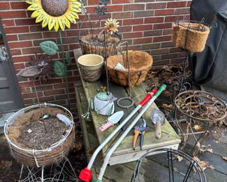 Panters and garden art and essentials