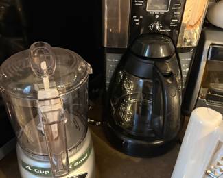 Mr. Coffee coffee maker and Cuisinart processor - 4 cups