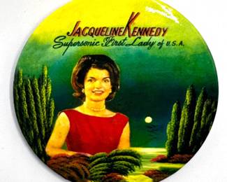 Jacqueline Kennedy Supersonic First Lady Collectable Button Lot #: 162