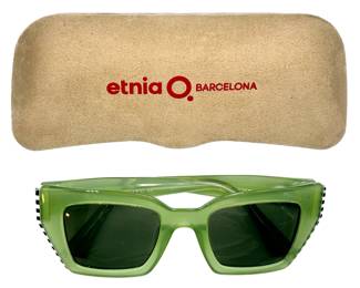 Etnia Barcelona Ritmo 48 Sun Glasses In Original Suede Case Lot #: 9