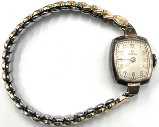 1960s Omega 14K Gold-filled Ladymatic Automatic Bracelet Watch, 17 Jewels Lot #: 7