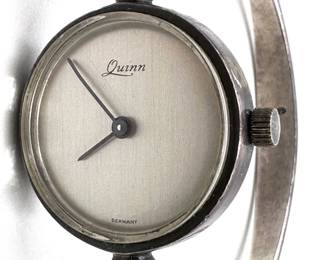 Vintage Quinn Franz Scheurle Sterling Silver Bracelet Watch Lot #: 57