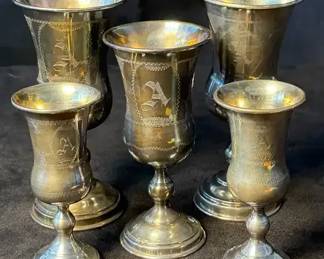 Sterling Silver Kiddush Cups