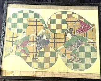 Framed Japanese Silk