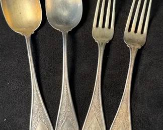 Woods Hughes Sterling Spoons Forks