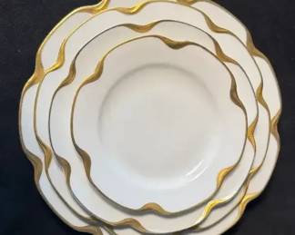 Haviland Limoges Silver Anniversary 28 Plates Total