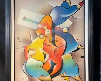 Signed DAVID SCHLUSS Serigraph Art Print