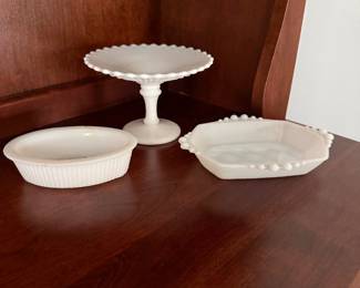 Pink depression glass